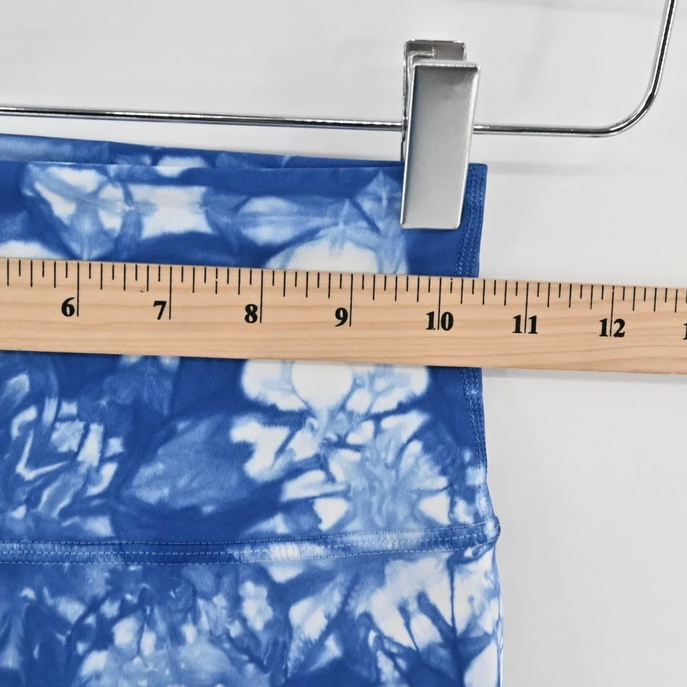 Lululemon Wunder Under High Rise Leggings Womens‎ Size 2 Blue Shibori Tie Dye